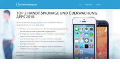 Desktop Screenshot of bestehandyspion.com