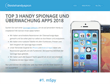 Tablet Screenshot of bestehandyspion.com